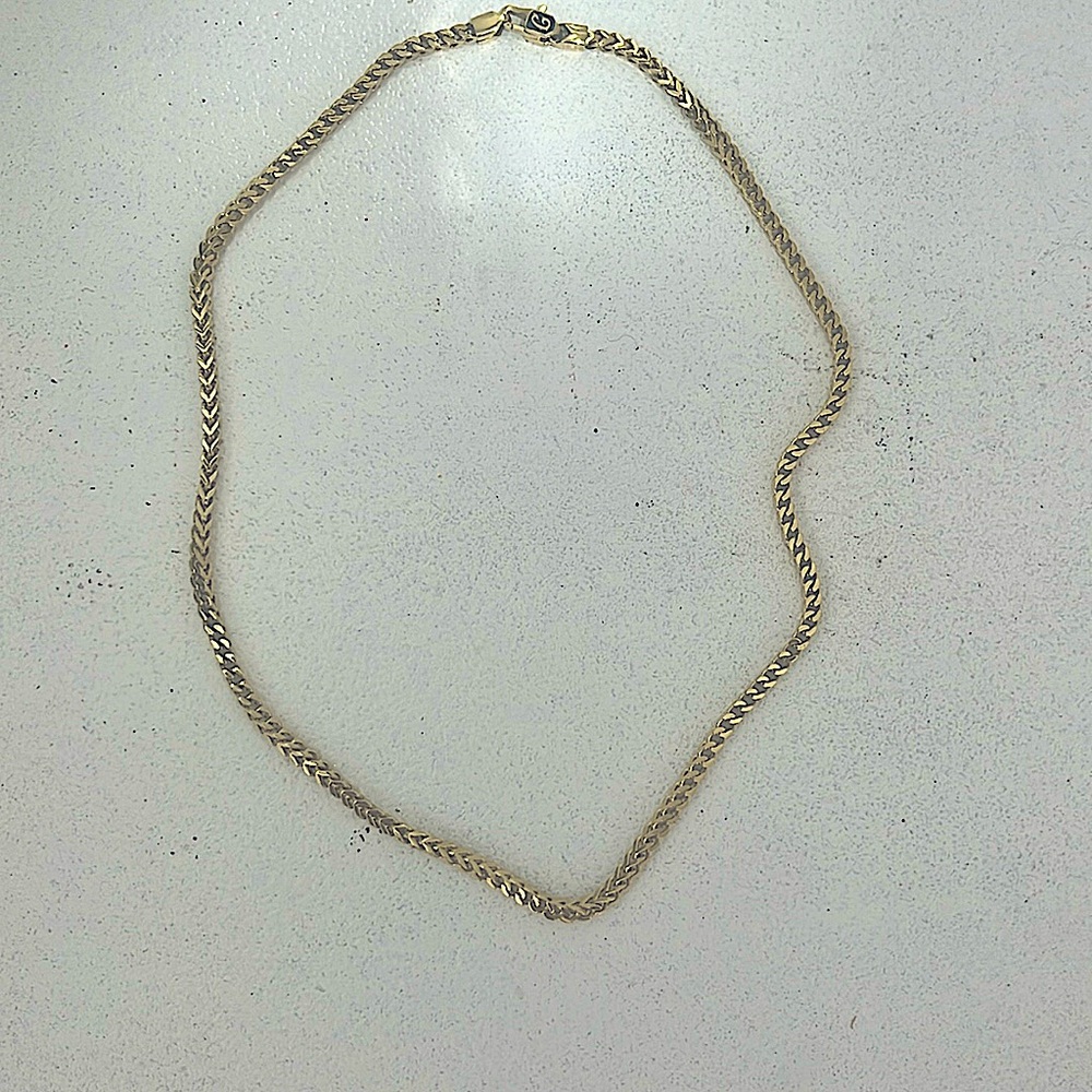 18 inch yellow gold chain, 2mm